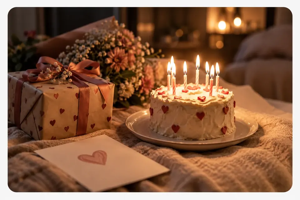Doğum günü için romantik dijital hediye