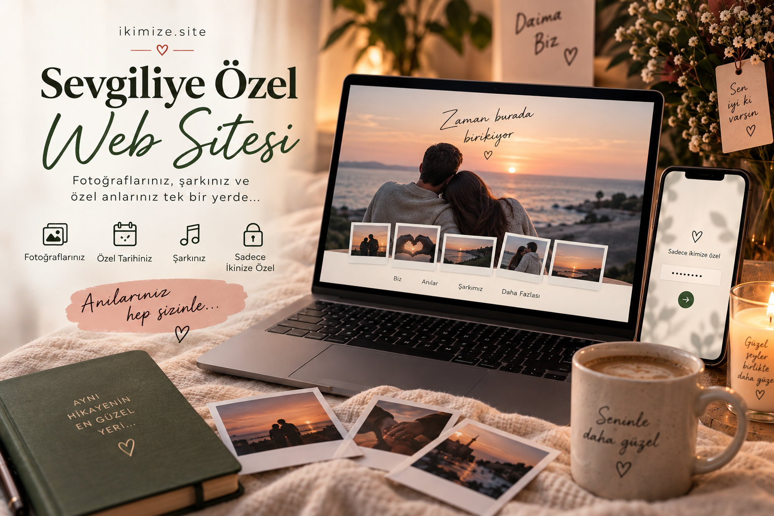 Sevgiliye Özel Web Sitesi: Fotoğraflarınız ve Şarkınızla Romantik Bir Dijital Hediye